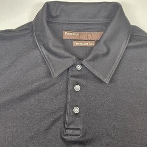 Perry Ellis Men's Black‎ Travel Luxe Polo Shirt